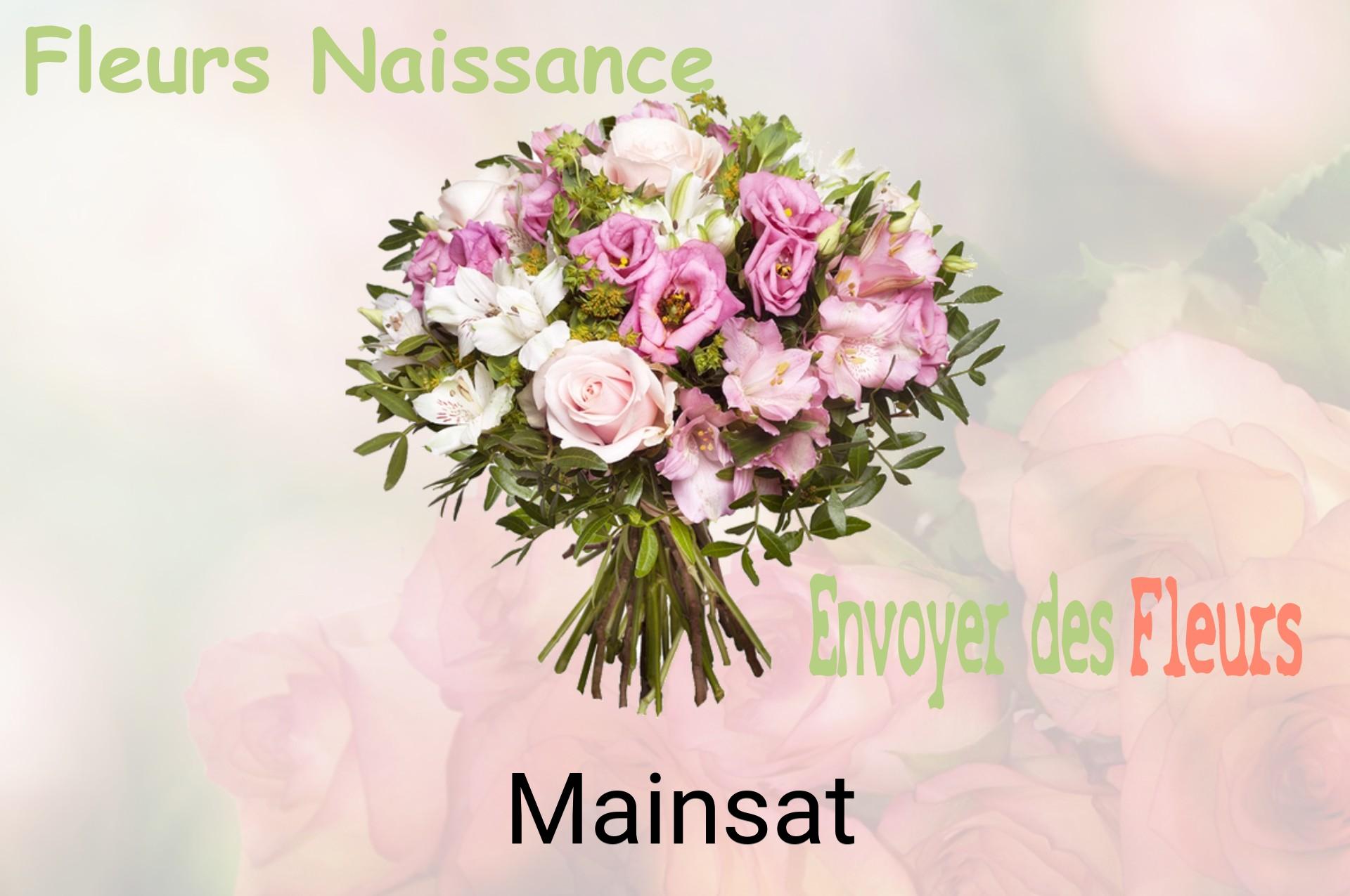 Bouquet de fleurs de naissance livré à Mainsat